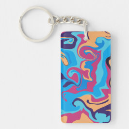 渦巻モダンき キーホルダー