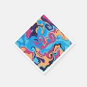 渦巻モダンき スタンダードカクテルナプキン (角)