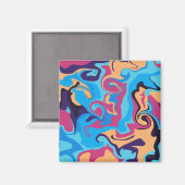 渦巻モダンき マグネット (正面/裏面)