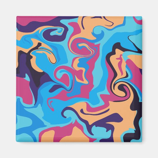 渦巻モダンき マグネット (正面)