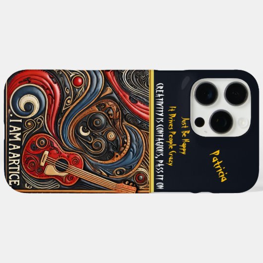 渦巻ユニークきインスパイア型のアイアート Case-Mate iPhoneケース (裏面 (横))