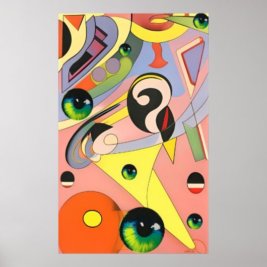 渦巻型ケンゲージシュールレアリスム ポスター (正面)