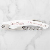 渦巻形のお洒落Doodle Any Color Wedding Party ソムリエナイフ (正面)