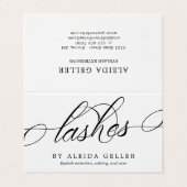 渦巻形のな原稿の鞭の芸術家のアフターケア 名刺 (外部フラット)