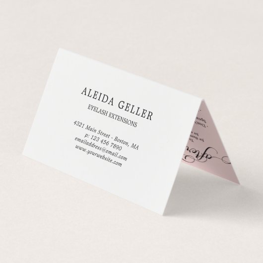 渦巻形のな原稿の鞭の芸術家のアフターケア 名刺 (裏面)