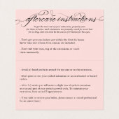 渦巻形のな原稿の鞭の芸術家のアフターケア 名刺 (内部フラット)