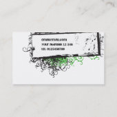 渦巻形のな名刺 名刺 (裏面)