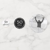 渦巻形のな書道及び写真の退職パーティー コンフェッティ (正面)