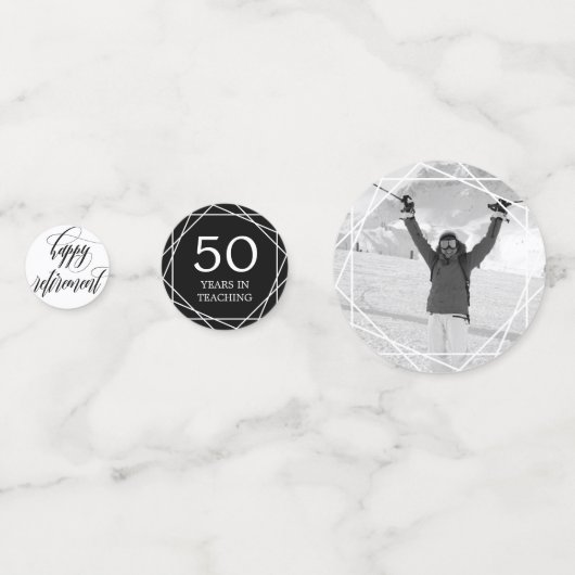 渦巻形のな書道及び写真の退職パーティー コンフェッティ (正面)