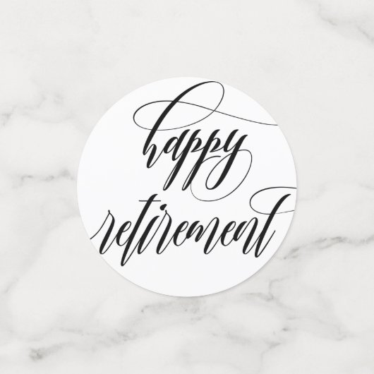 渦巻形のな書道及び写真の退職パーティー コンフェッティ (スモール正面)