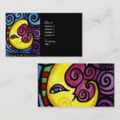 渦巻形のな月の名刺 名刺 (正面/裏面)