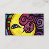 渦巻形のな月の名刺 名刺 (裏面)