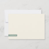 渦巻形のな木の応答カード 出欠カード (裏面)