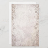 渦巻形のなAntiquedスタイルの文房具の紙 便箋 (正面/裏面)