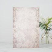 渦巻形のなAntiquedスタイルの文房具の紙 便箋 (スタンド正面)