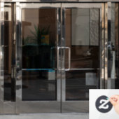 渦巻形のイルカ科 ウィンドウサイン (オフィスドア)