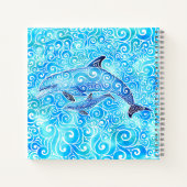渦巻形のイルカ科 ノートブック (裏面)