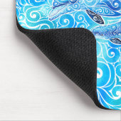 渦巻形のイルカ科 マウスパッド (コーナー)