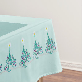 渦巻形のクリスマスツリー52インチx 70インチテーブルクロス テーブルクロス