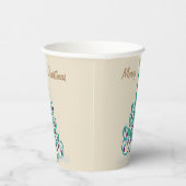 渦巻形のクリスマスツリー 紙コップ (右)