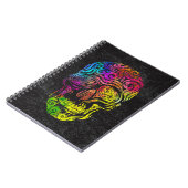 渦巻形のスカル(色) ノートブック (左側)