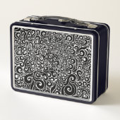 渦巻形のデザイン メタルランチボックス (裏面)