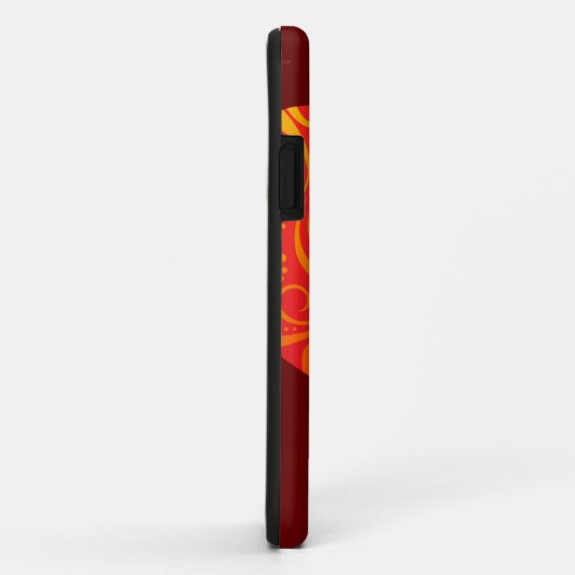 渦巻形のハートのケース Case-Mate iPhoneケース (裏面/右)