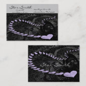 渦巻形のハート名刺 –  名刺 (正面/裏面)