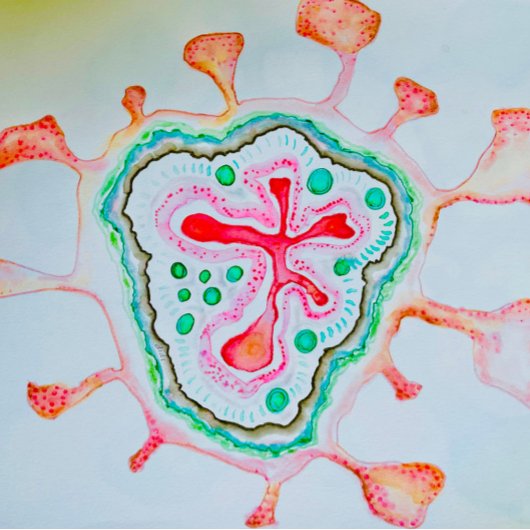 渦巻形のハート ノートブック