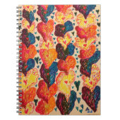 渦巻形のハート ノートブック (正面)