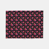 渦巻形のハート フリースブランケット (正面(横))