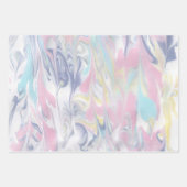 渦巻形のプリント ラッピングペーパーシート (正面)