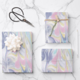 渦巻形のプリント ラッピングペーパーシート