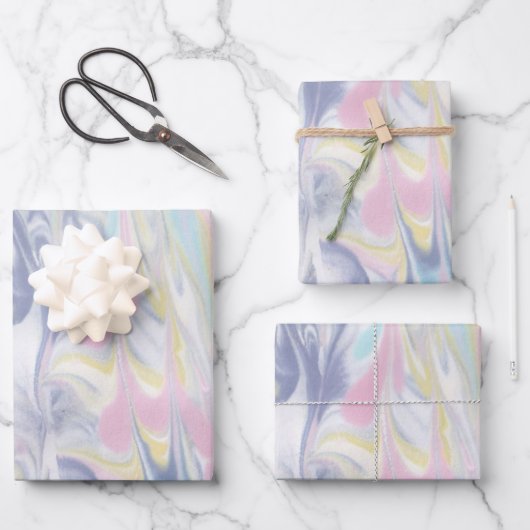 渦巻形のプリント ラッピングペーパーシート (正面)