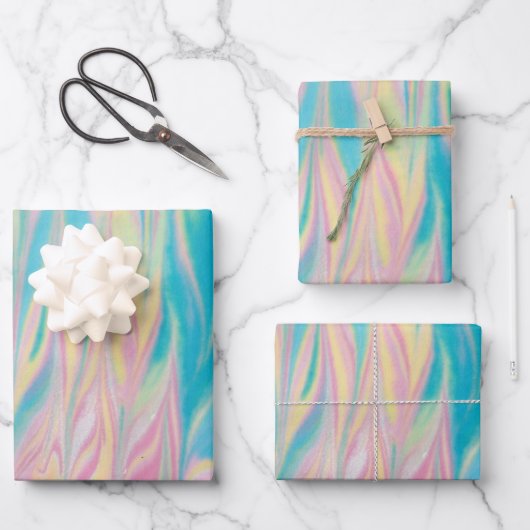 渦巻形のプリント ラッピングペーパーシート (正面)