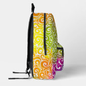 渦巻形のポートレート（色） プリントバックパック (左)