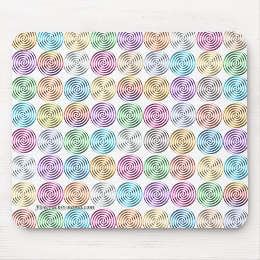 渦巻形のマウスパッド マウスパッド (正面)