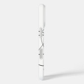 渦巻形のラヴファンシーラヴ書道レタリング Case-Mate iPhoneケース (裏面 / 右)