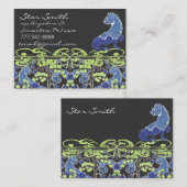 渦巻形のヴィンテージアニマルプリントの詳述 名刺 (正面/裏面)