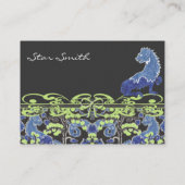 渦巻形のヴィンテージアニマルプリントの詳述 名刺 (裏面)