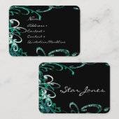 渦巻形の動揺して絵を描Splats 名刺 (正面/裏面)