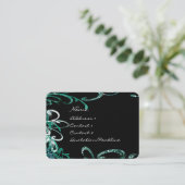 渦巻形の動揺して絵を描Splats 名刺 (スタンド正面)