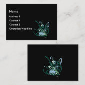 渦巻形の動揺して絵を描Splats 名刺 (正面/裏面)