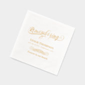 渦巻形の命日の記憶 箔ナプキン (左)