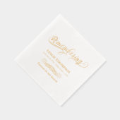 渦巻形の命日の記憶 箔ナプキン (右)