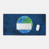 渦巻形の土 デスクマット (キーボード&マウス)