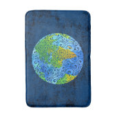 渦巻形の土 バスマット (正面縦)