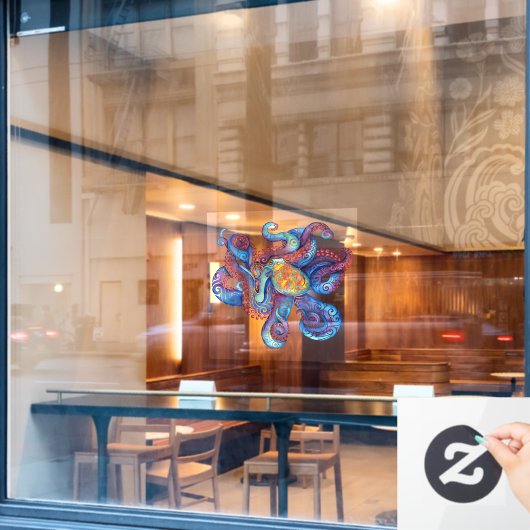 渦巻形の子 ウィンドウサイン (カフェ窓)