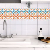 渦巻形の手絵を描オレン地中海のスタイル タイル