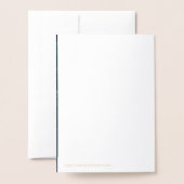 渦巻形の結婚Thanks You Photo 箔カード (裏面封筒付き)